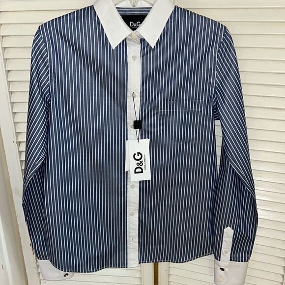 Chic Polished Dolce & Gabbana ‘Easy’ 🇫🇷 French Cuffs. 💯 Cotton look 👀 Sharp - Picture 1 of 17